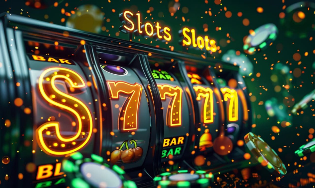 Antarmuka Permainan Slot di dewan 4d dengan garis pembayaran dan simbol